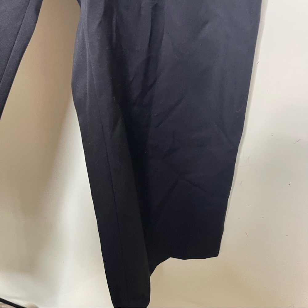 LUEL STUDIO Black Wool Charlotte Pleated Wide-Leg Pants sz 4 - Picture 6 of 11